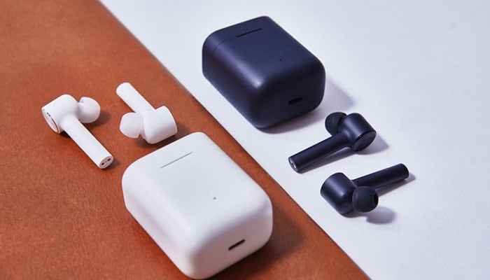 Xiaomi Mi Air Bluetooth tai nghe không dây thực sự biến thể màu đen và trắng